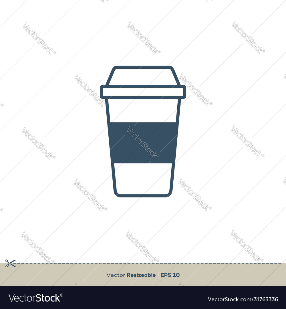 Cup-Icon Logo Vorlage Design eps 10