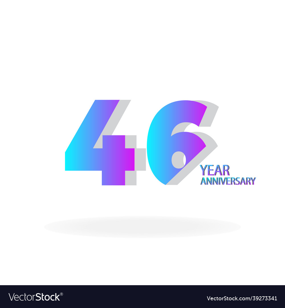 46 th anniversary event party numbers template