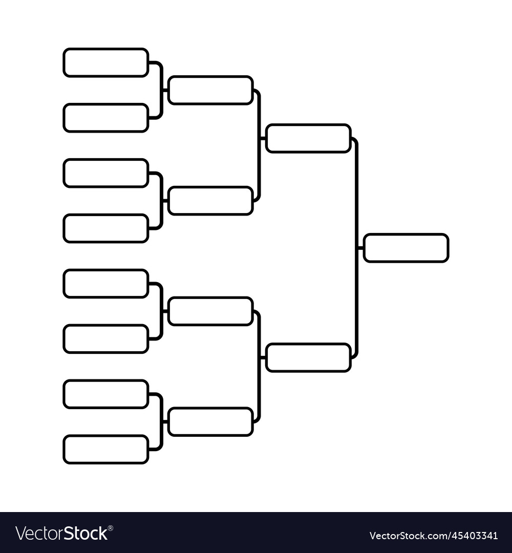 Tournament bracket Royalty Free Vector Image - VectorStock