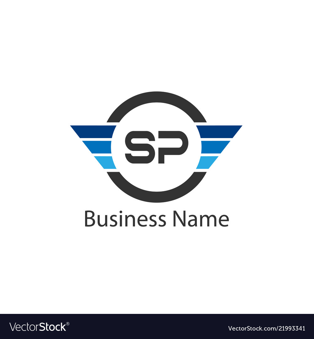 Initial letter sp logo template design