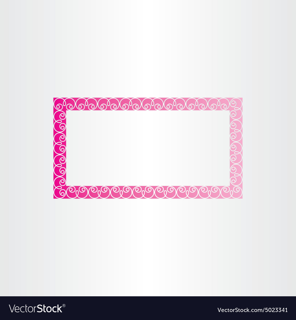 Rectangle Decorative Magenta Frame Royalty Free Vector Image Rectangle Decorative Magenta Frame Vector Image