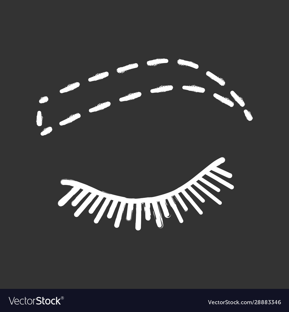 Eyebrow contouring chalk icon