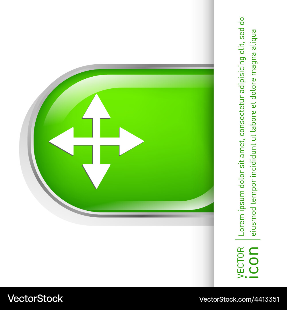 Move arrows Royalty Free Vector Image - VectorStock