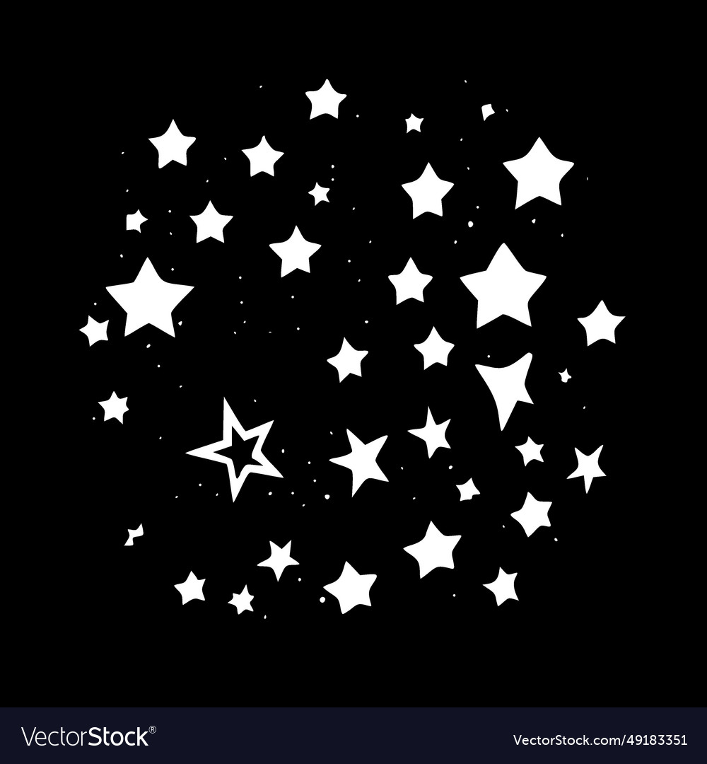 Stars - black and white