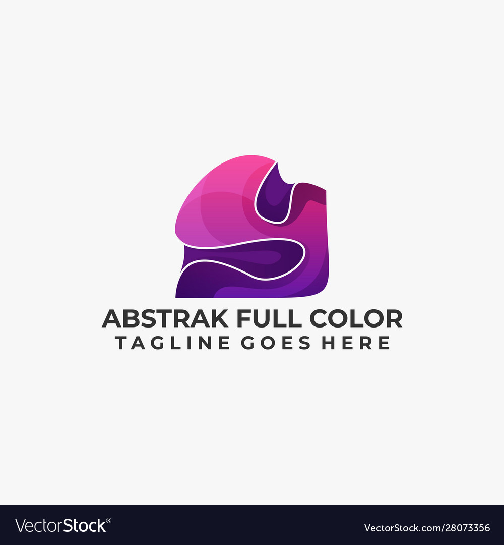 Cube water multicolored abstract design template