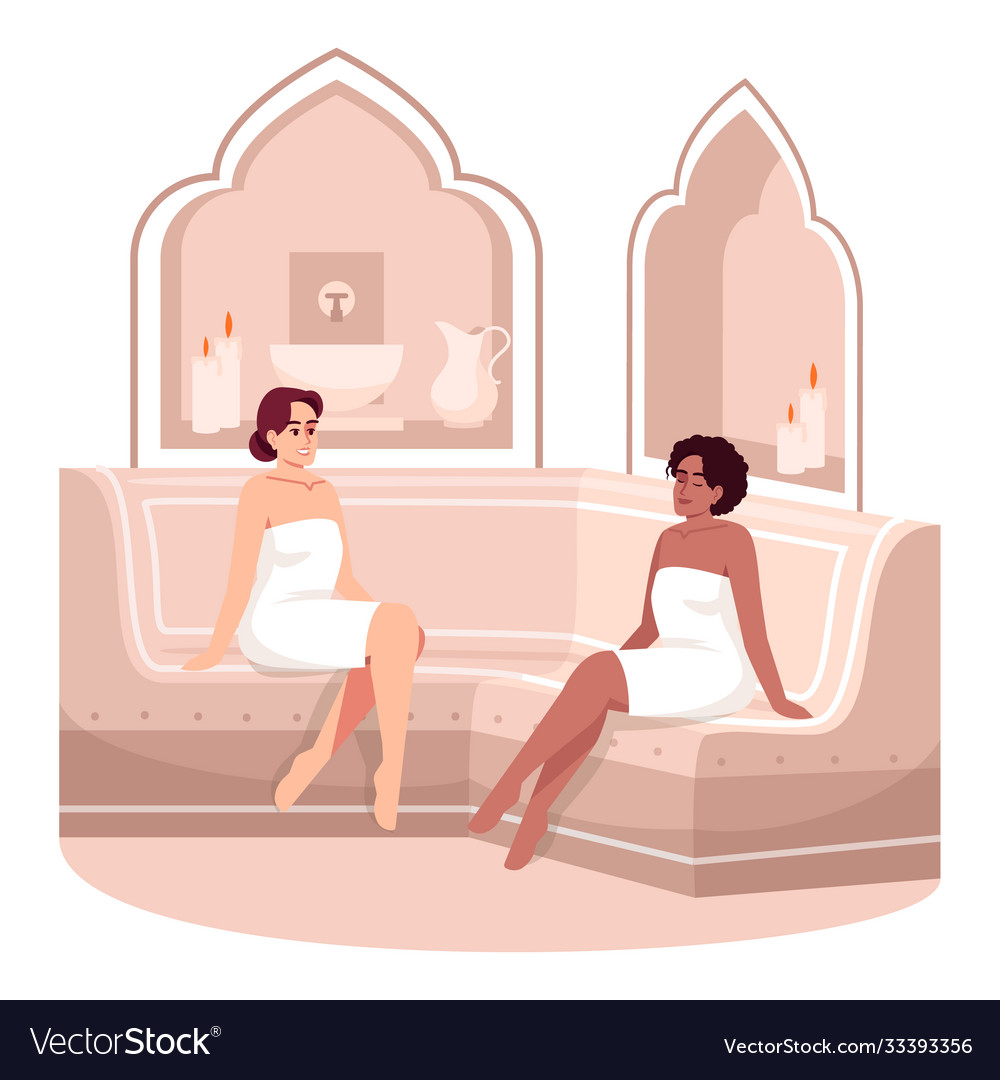 Turkish bath relaxation semi flat rgb color