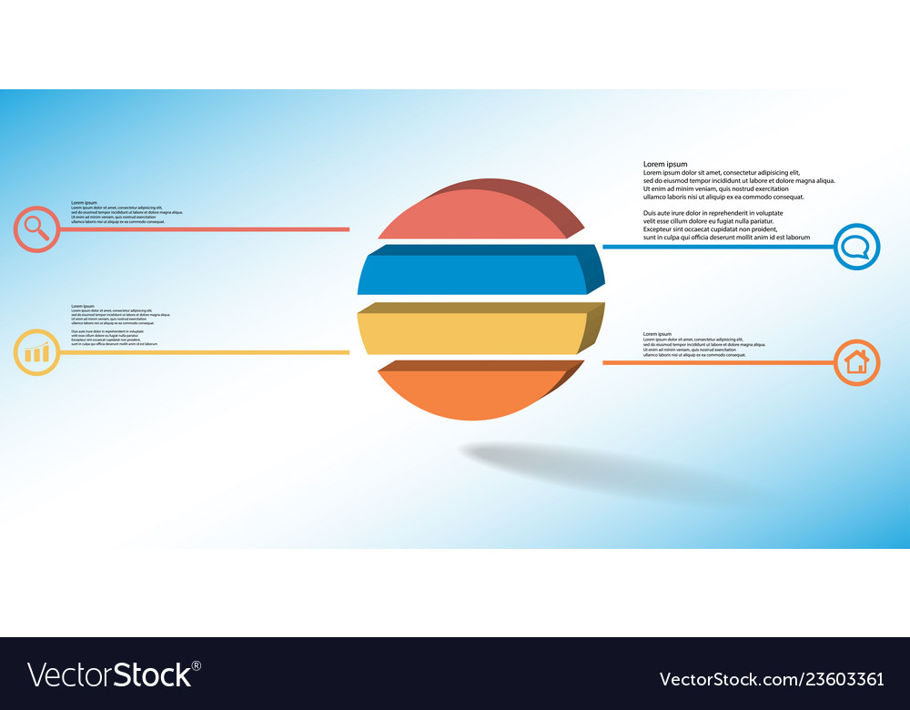 3d infographic template with embossed ring