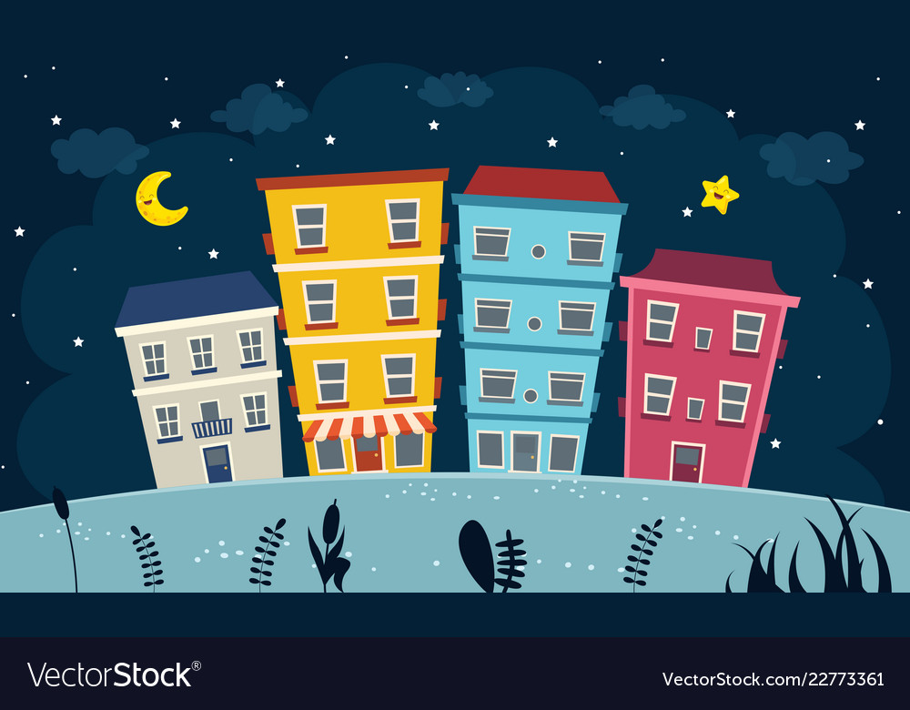 City view Royalty Free Vector Image - VectorStock