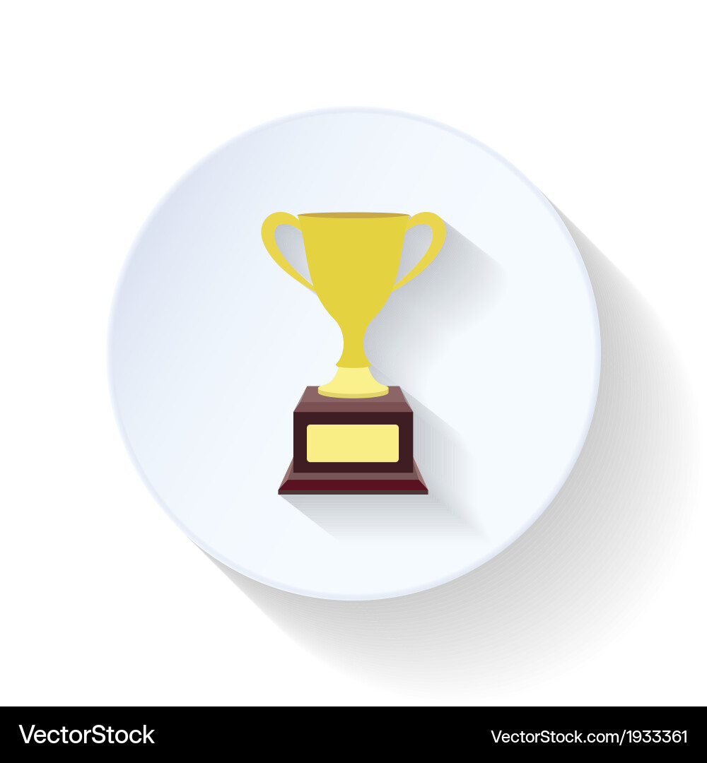 Cup flat icon Royalty Free Vector Image - VectorStock