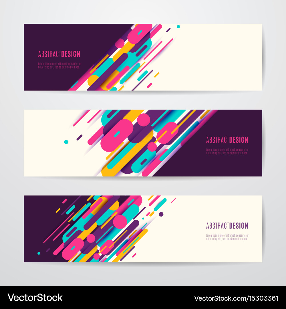 Horizontal geometry round Royalty Free Vector Image