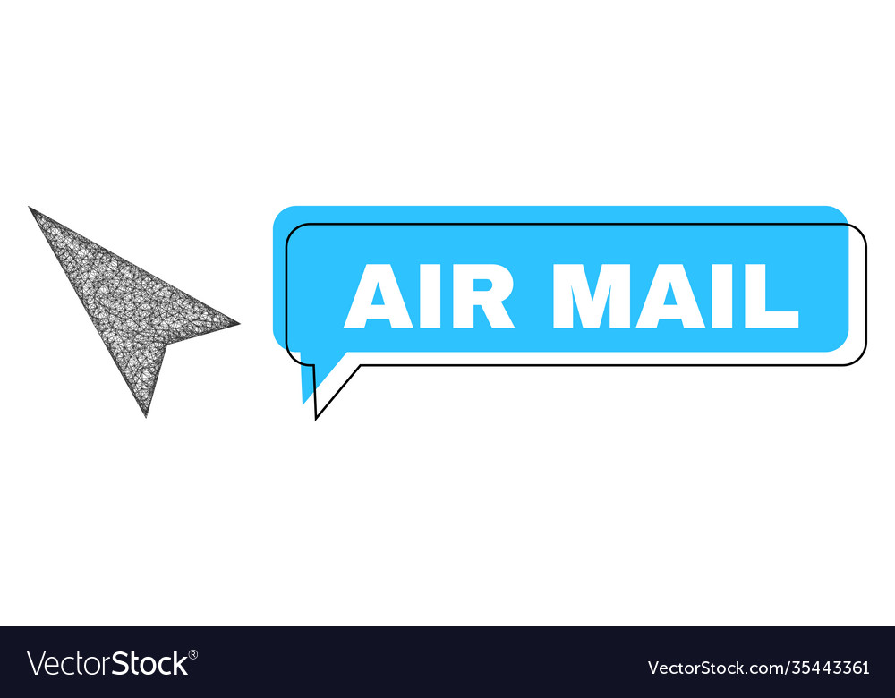 Misplaced air mail message frame and linear