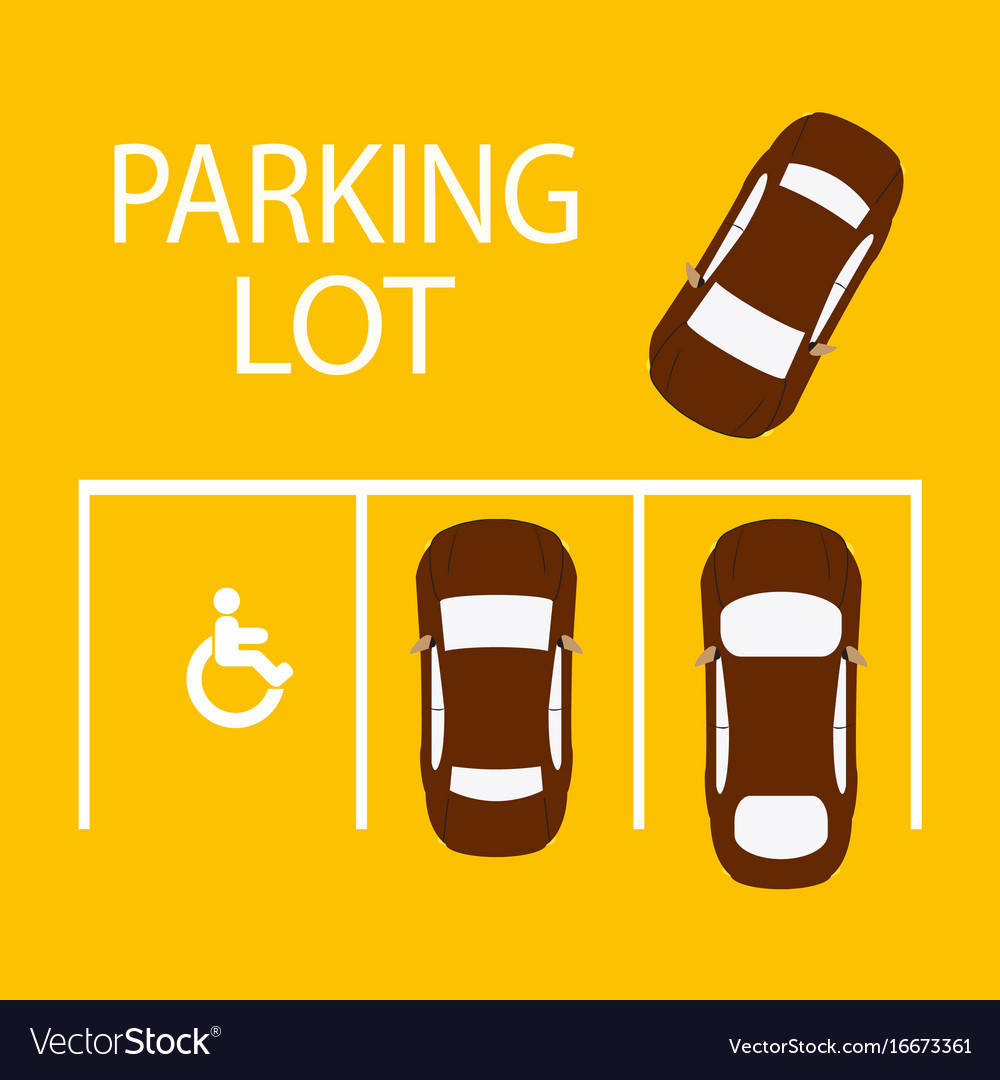 Parking zone conceptual Royalty Free Vector Image