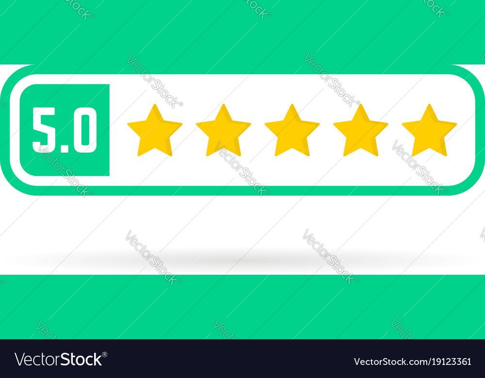 Positive feedback frame like five stars