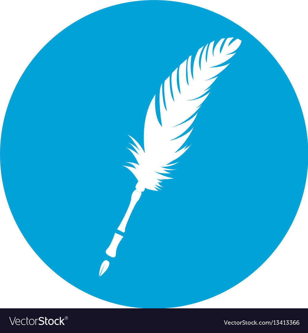 Isolated feather icon