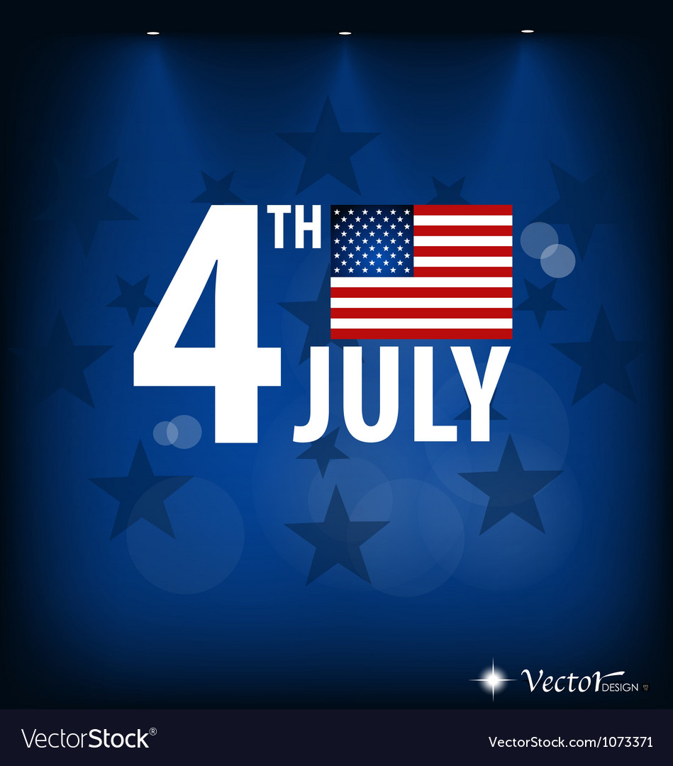 American flag card for independence day