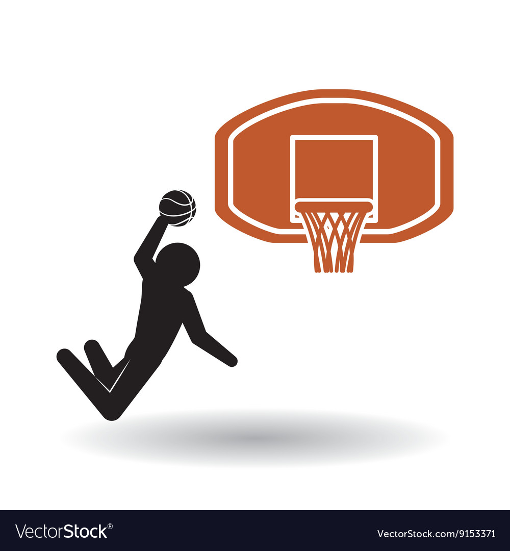 Basketball design sport icon white background