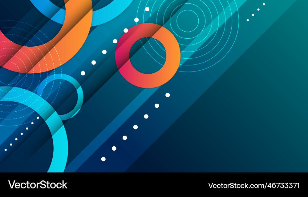 Dynamic blue orange background gradient Royalty Free Vector