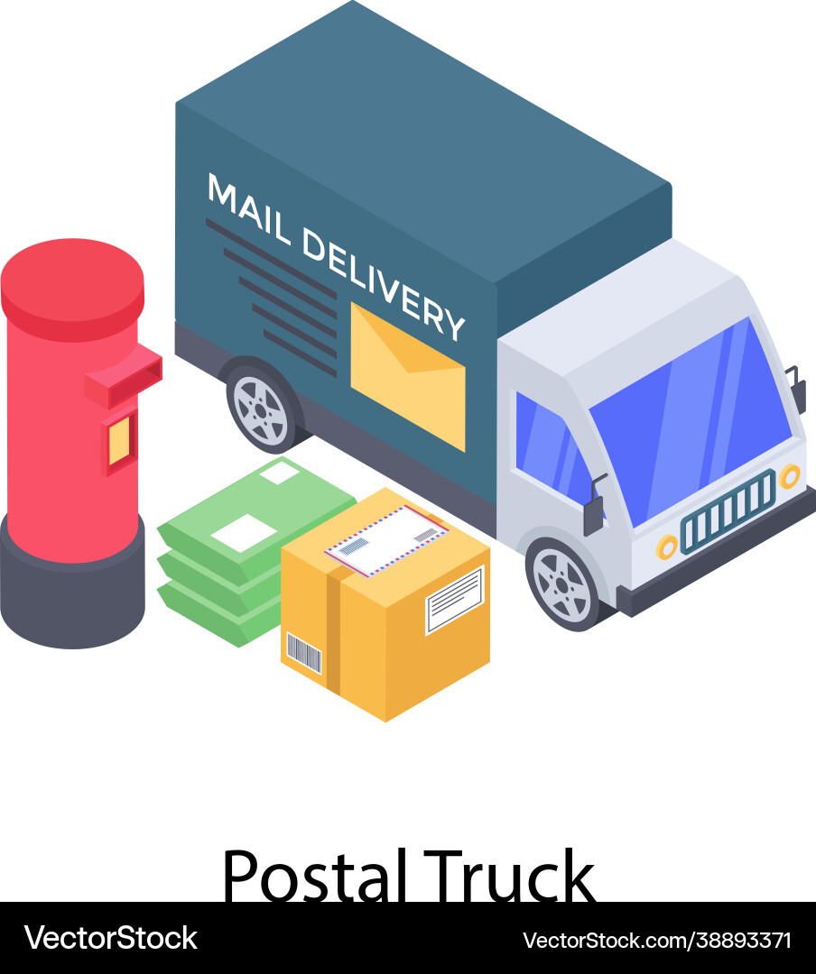 Mail delivery services Royalty Free Vector Image