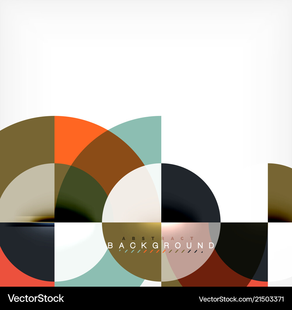 Minimal circle abstract background design Vector Image