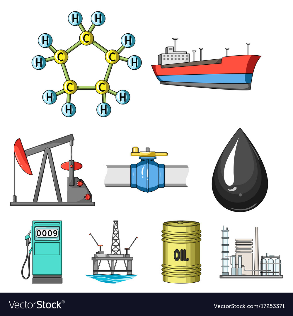 Oil rig pump and other equipment for recovery Vector Image