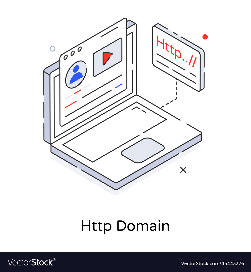 Http domain Royalty Free Vector Image - VectorStock