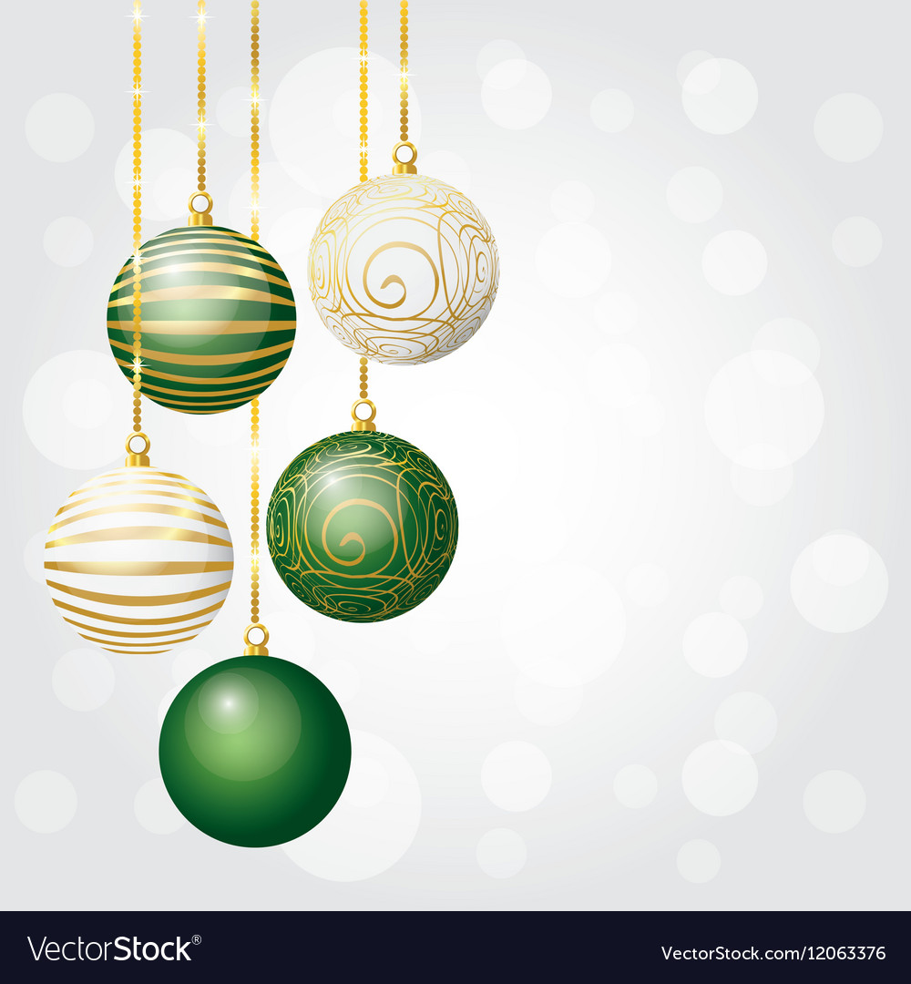 Set of christmas balls Royalty Free Vector Image