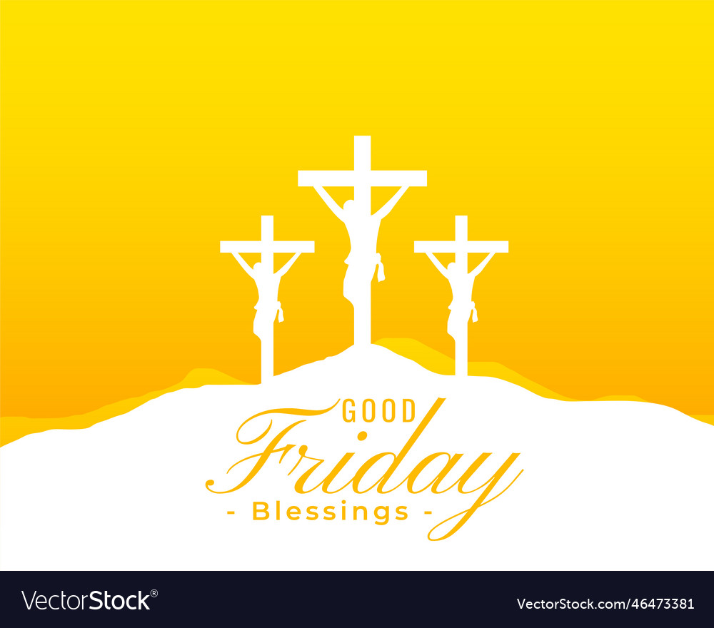 Christian Religious Good Friday Background Vector Image