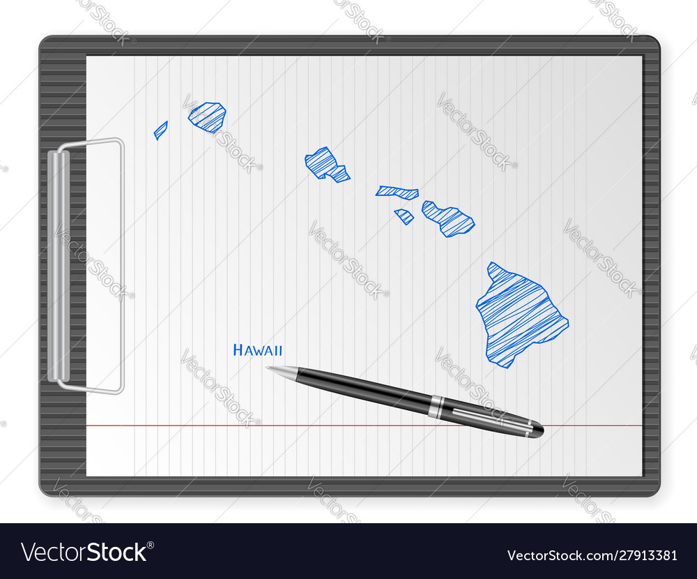 Clipboard hawaii map