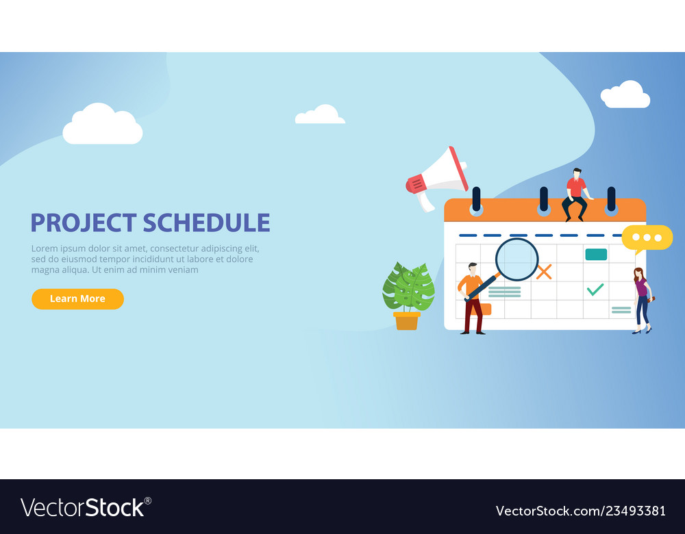 project schedule calendar timeline with people project timeline graphic