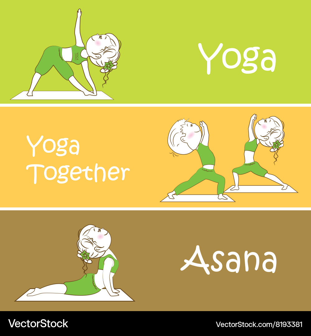 Yoga banner Professional banner Royalty Free Vector Image