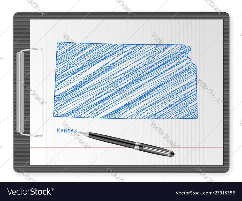 Clipboard kansas map