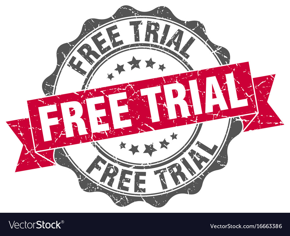 Free trial stamp sign seal vector image on VectorStock.