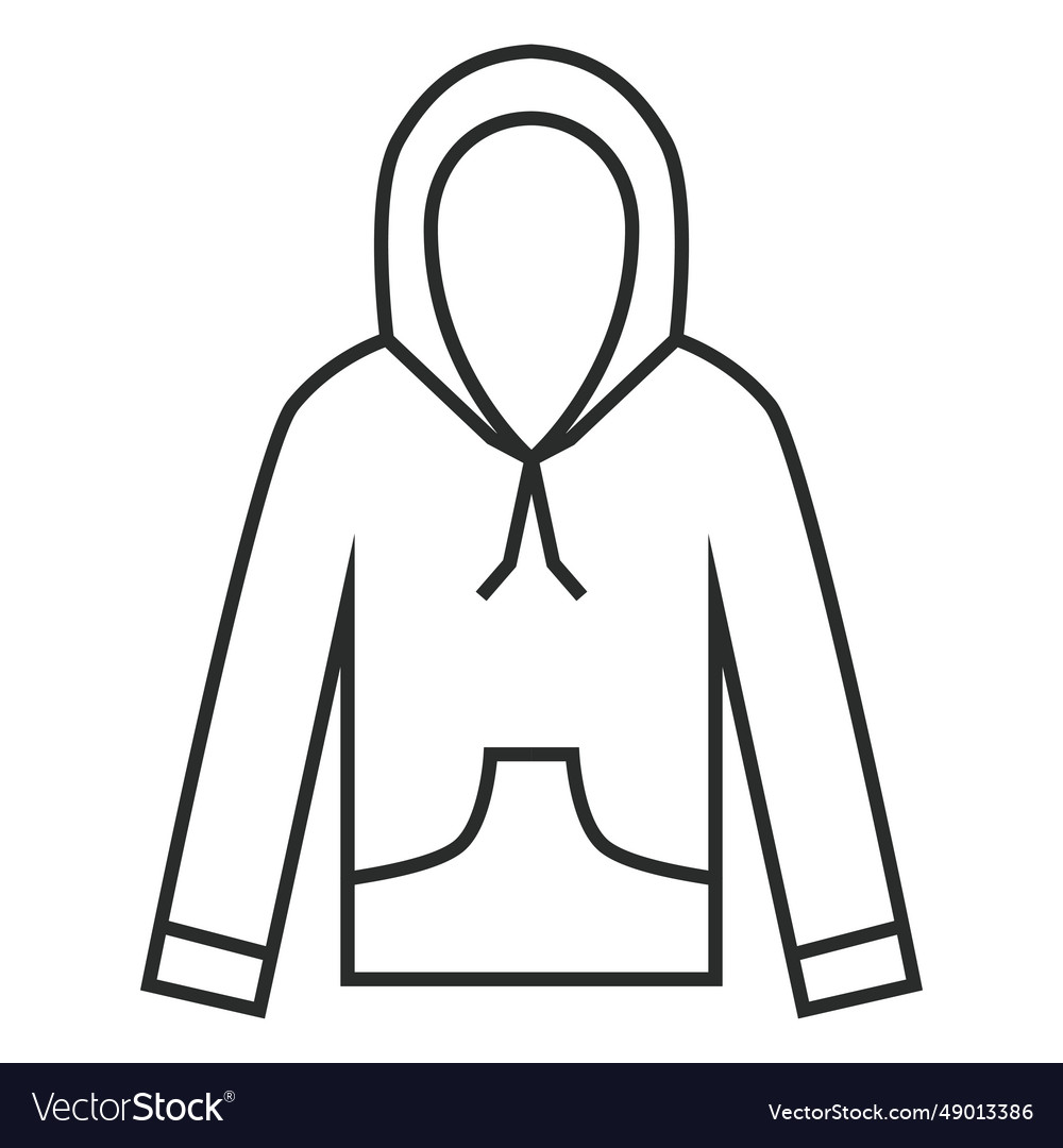 Stroke hoodie icon