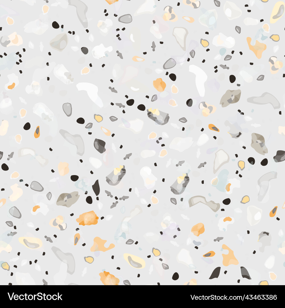 Terrazzo texture flooring seamless pattern Vector Image