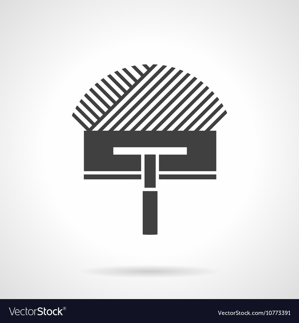 Black design icon for trowel