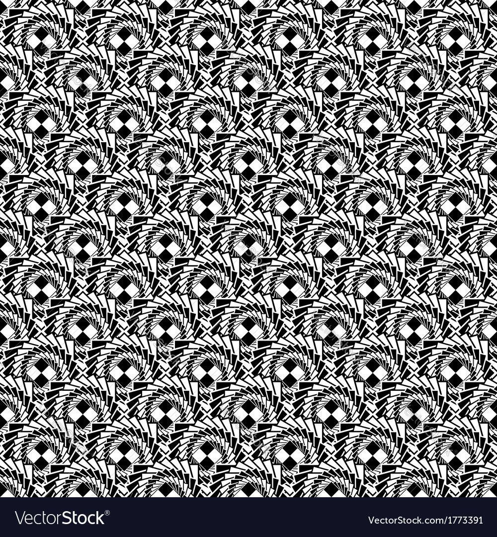 Design seamless monochrome spiral pattern Vector Image