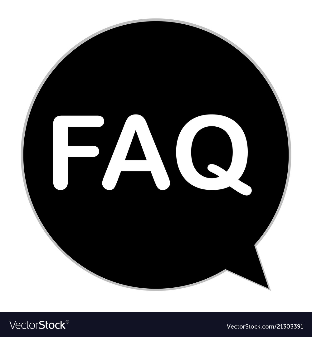 Faq Icon Frequently Asked Questions Help Sign Vector Image