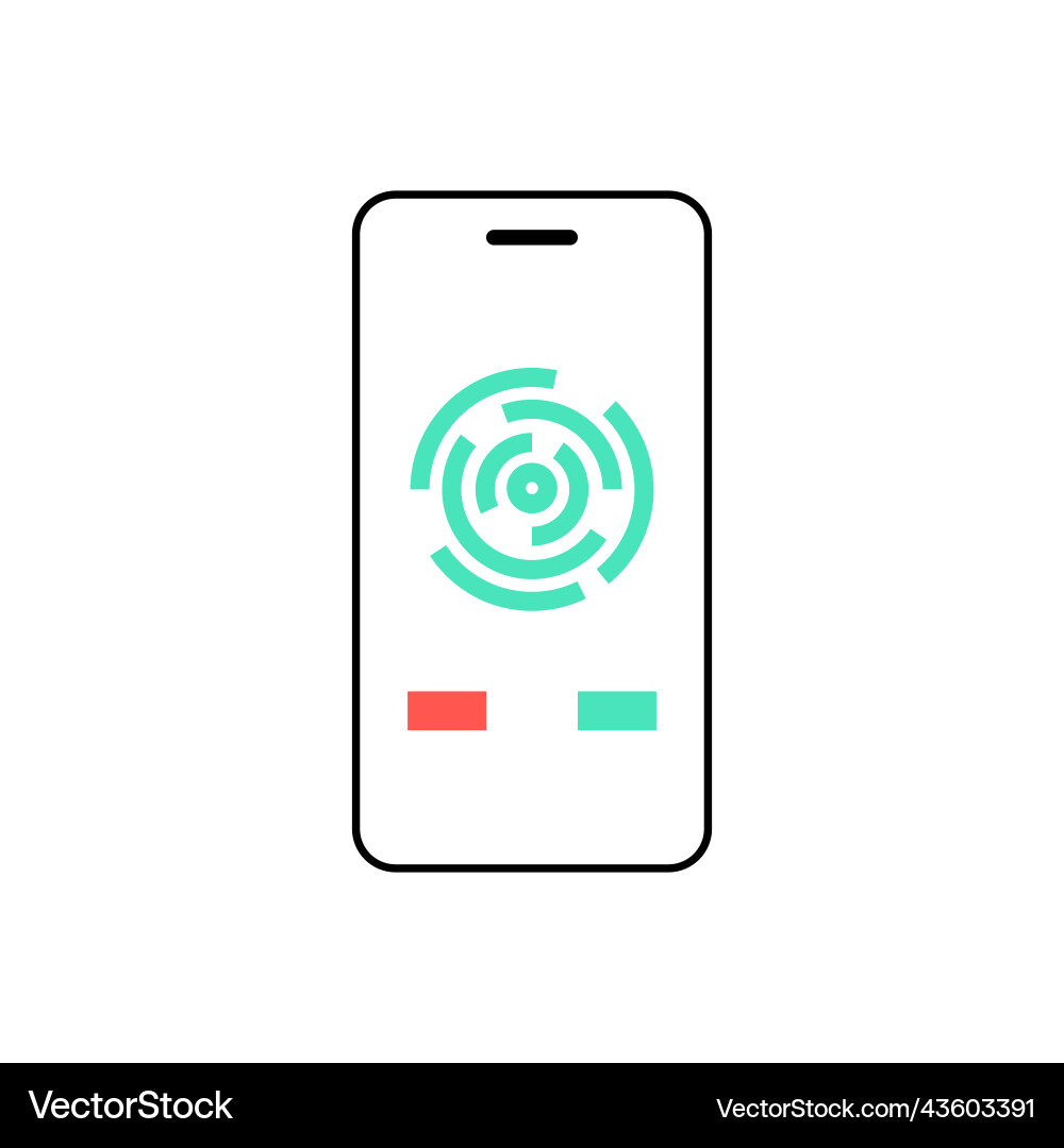 Fingerprint Scanning Technology Royalty Free Vector Image