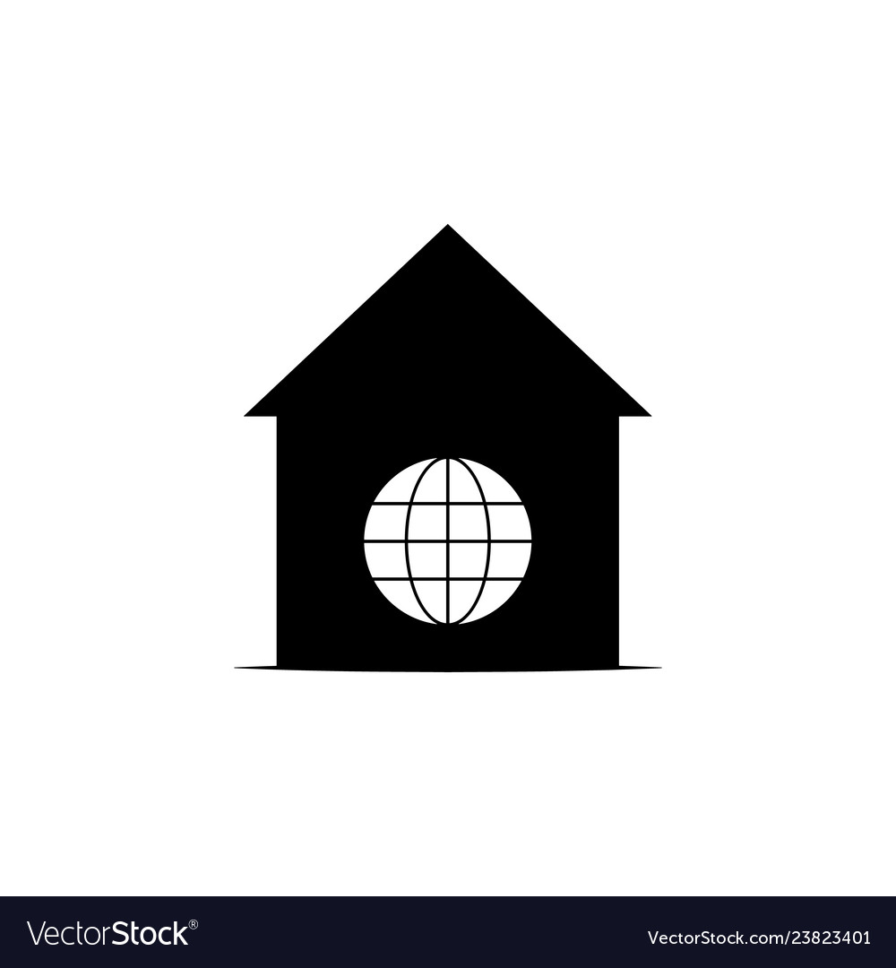 Home world icon on white background can be used