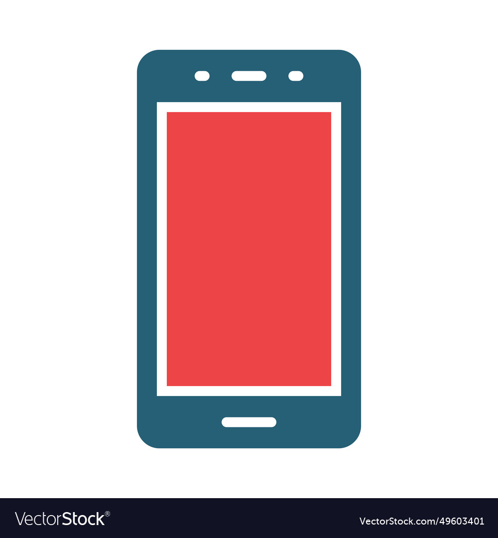 Mobile phone glyph two color icons for personal