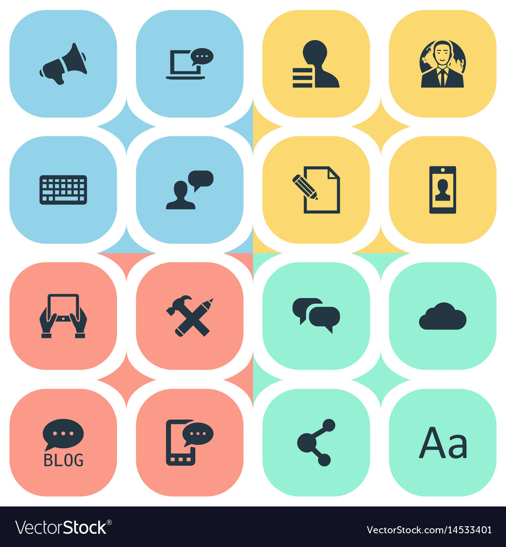 Set of simple user icons