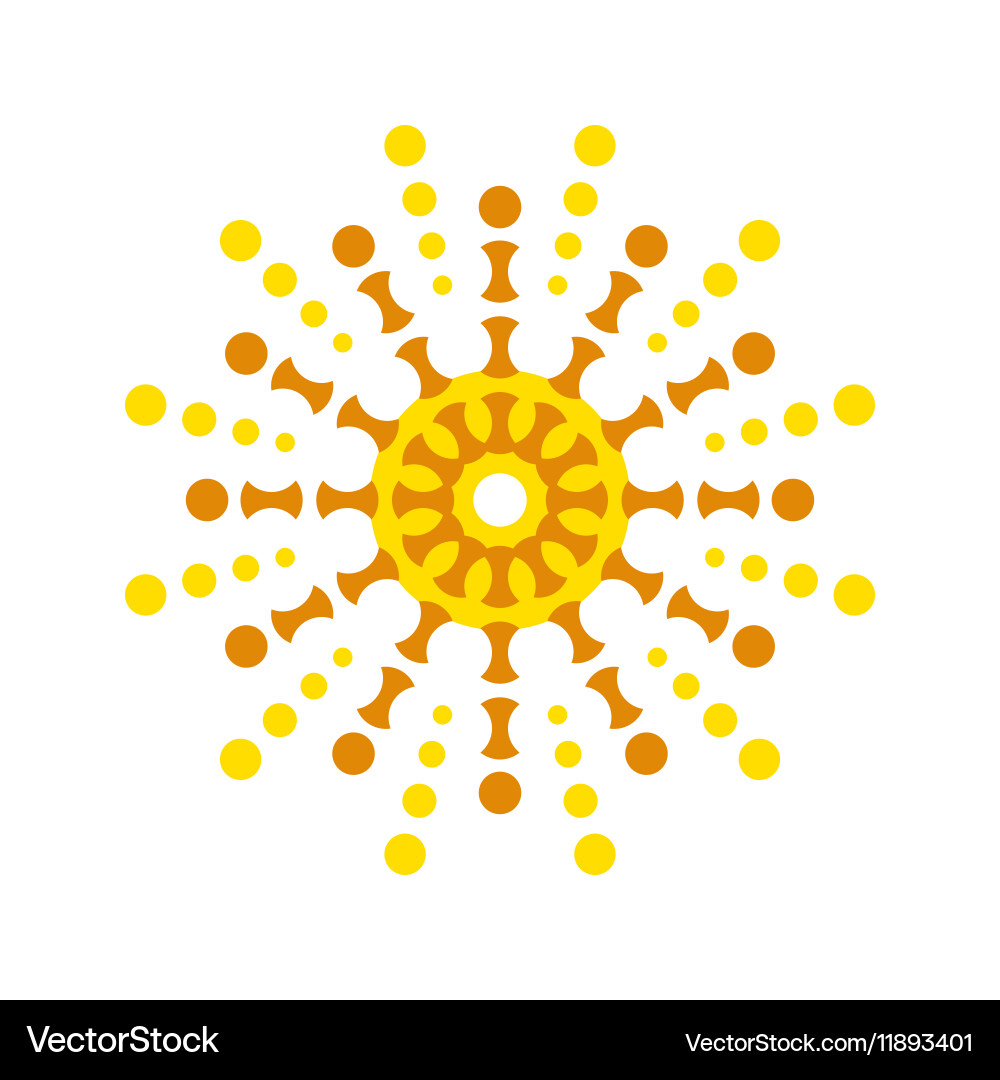 Sun icon isolated Royalty Free Vector Image - VectorStock