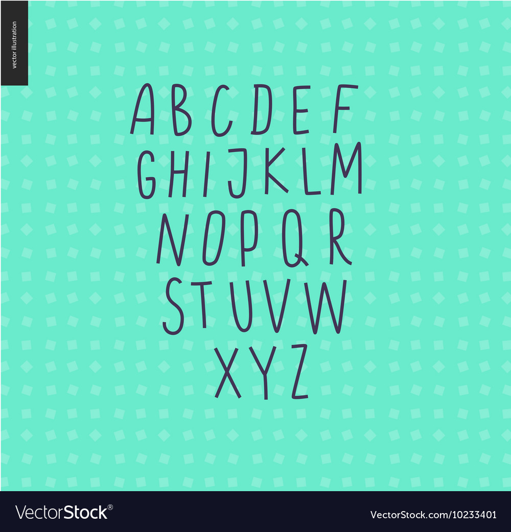 Uppercase Alphabet 6 Royalty Free Vector Image