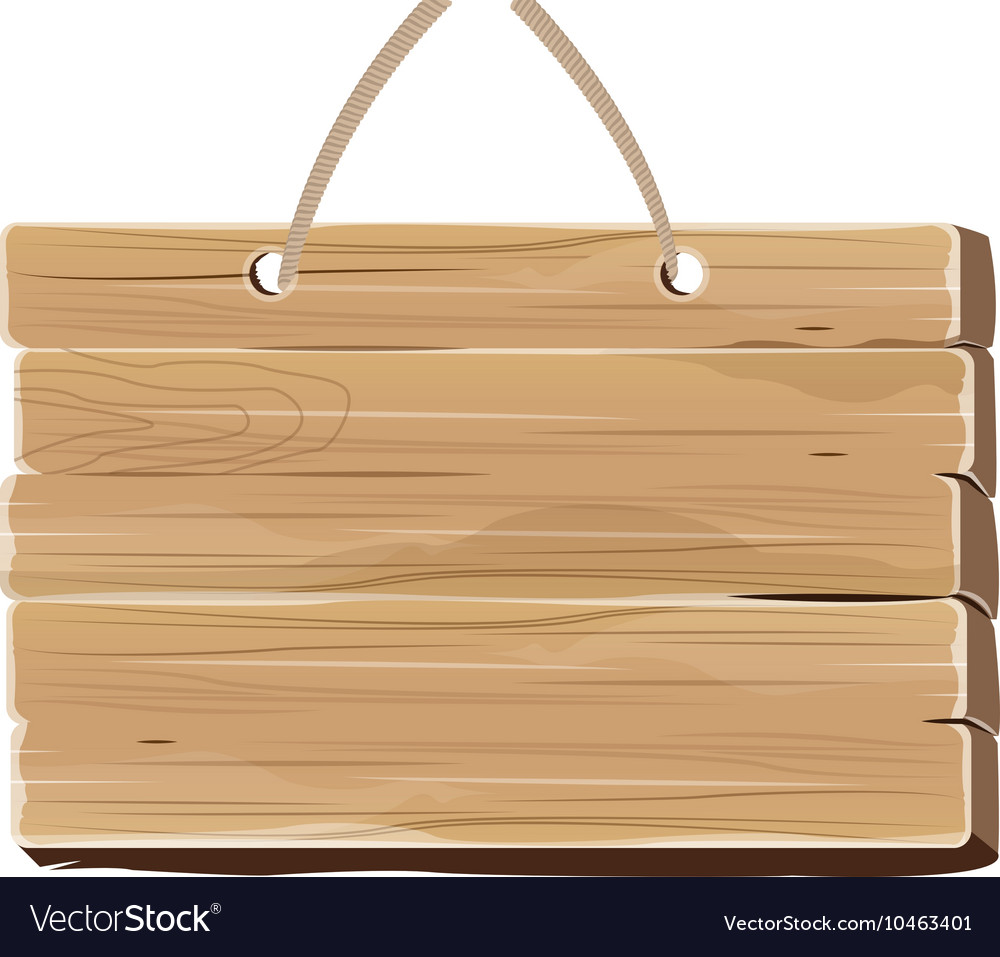 Wooden sign icon Royalty Free Vector Image - VectorStock