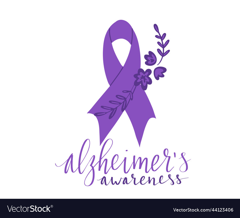 Alzheimers awareness month november handwritten