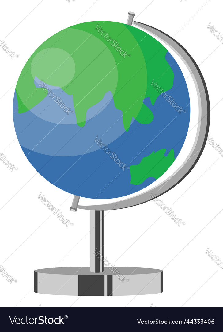 Expensive globe on a white background Royalty Free Vector