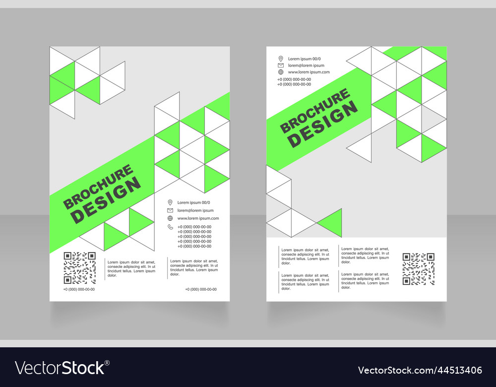 Green Neon Blank Brochure Design With Qr Code Vector Image green-neon-blank-brochure-design-with-qr-code-vector-image