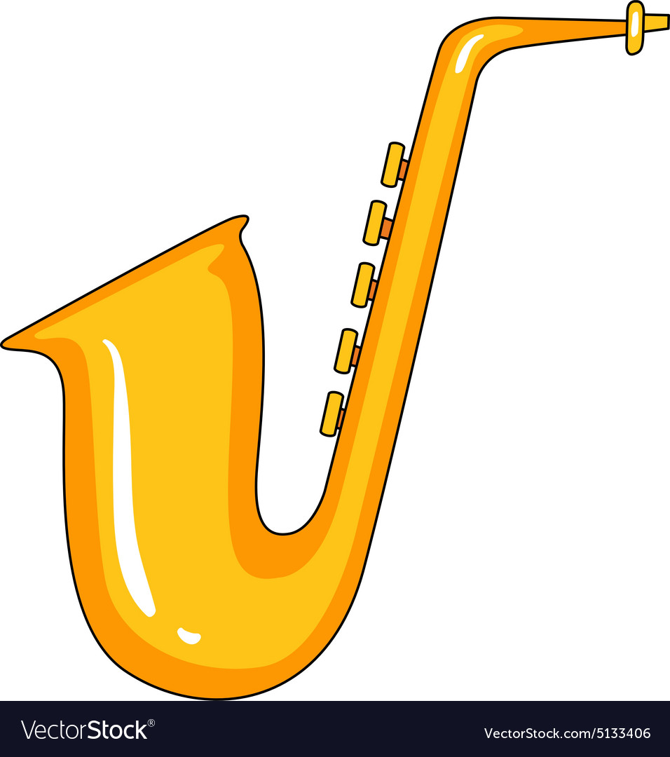 Saxophone Royalty Free Vector Image Vectorstock