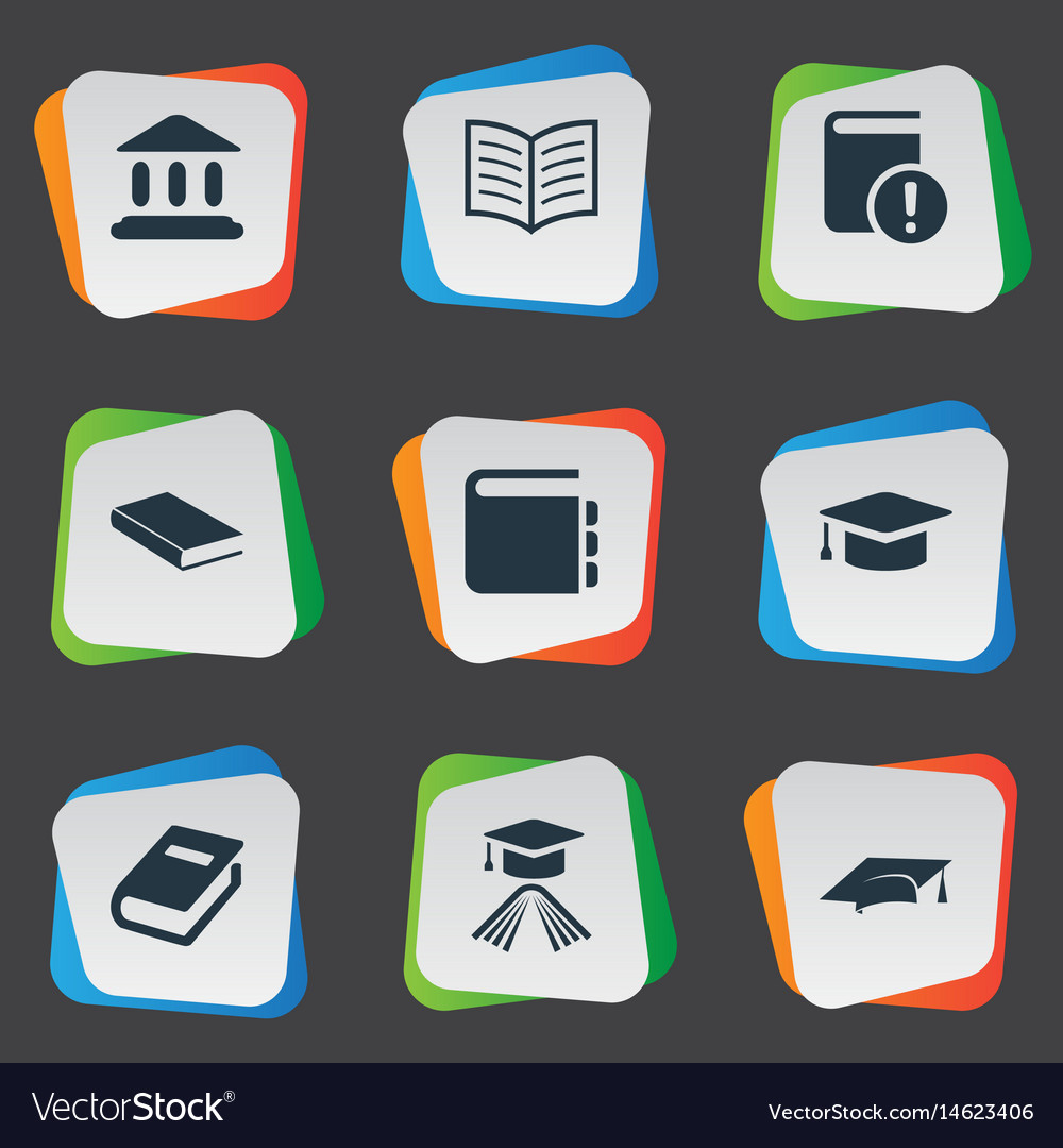 Set of simple education icons