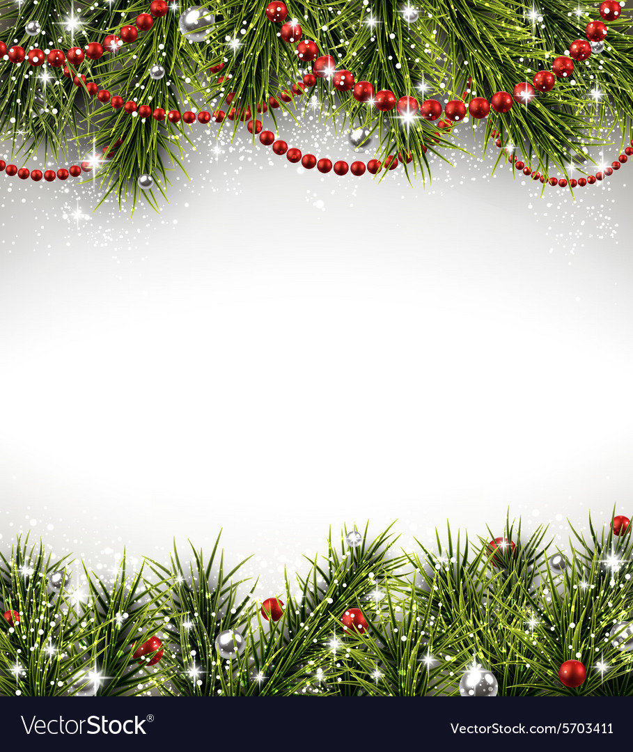 Christmas background with spruce branches